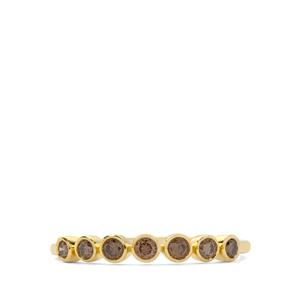 1/4ct C8 Cocoa Diamonds 9K Gold Ring