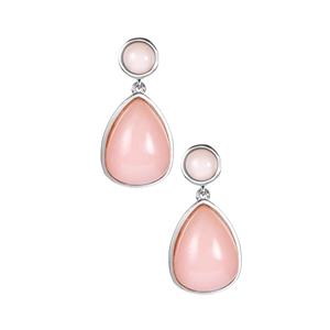 8.75ct Pink Opal Sterling Silver Earrings 