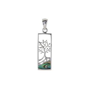 Paua Sterling Silver Tree of Life Pendant