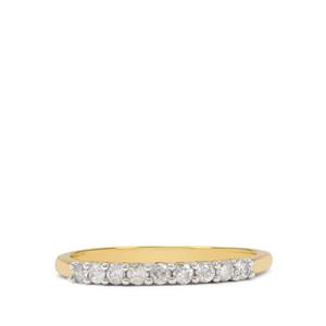 1/4ct Diamond 9K Gold Ring 