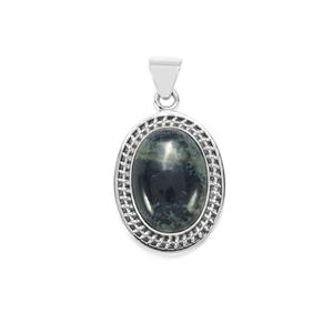 Vivianite Pendant in Sterling Silver 15cts