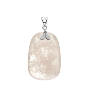 Morganite Pendant in Sterling Silver 33.10cts