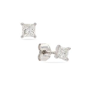 1/2ct Diamond 18K White Gold Tomas Rae Earrings 