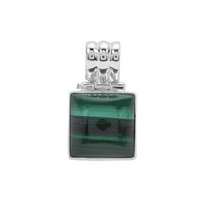 Malachite Pendant in Sterling Silver 21.20cts