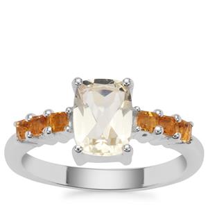 Serenite Ring with Diamantina Citrine in Sterling Silver 1.59cts