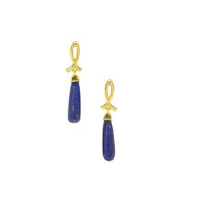 9.10ct Sar-i-Sang Lapis Lazuli Midas Earrings
