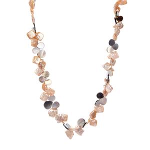 Baroque Cultured Pearl and Mother of Pearl Necklace 