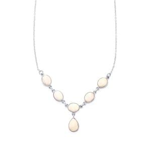 25ct Pink Aragonite Sterling Silver Aryonna Necklace