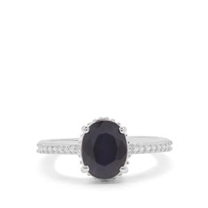 2.36ct Madagascan Blue Sapphire Sterling Silver Ring