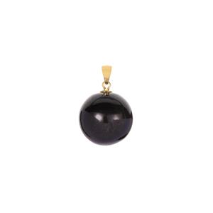 34.50ct Golden Obsidian Gold Tone Sterling Silver Pendant