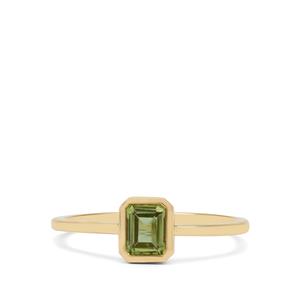 Peridot Ring in 9K Gold 0.45ct - August Birthstone
