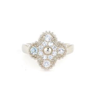 0.85ct White Topaz Sterling Silver Ring 