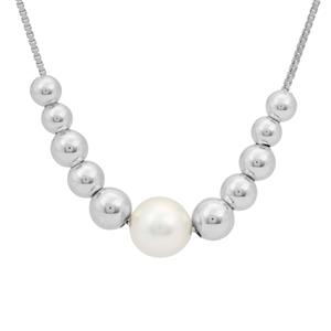 South Sea Cultured Pearl Sterling Silver Necklace (9mm)