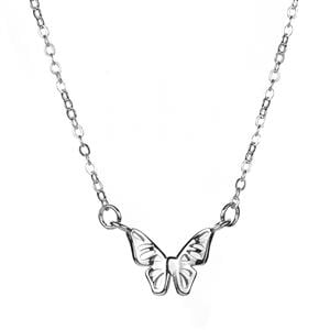 Butterfly Necklace in Sterling Silver 1.51g