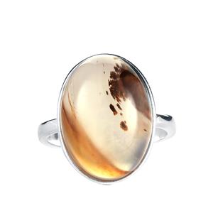 13cts Chalcedony Sterling Silver Ring 
