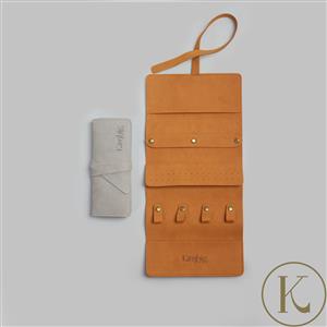Kimbie Home Jewellery Travel Roll - Available in Tan or Grey 