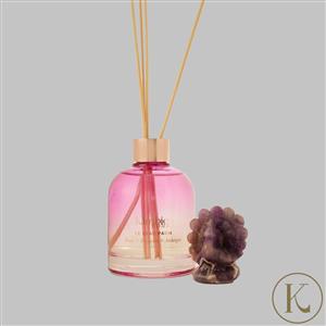 Kimbie Home Le Beau Paon Diffuser 200ml Gift Set With Amethyst Peacock Objet