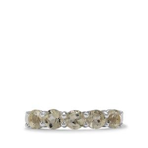 1.25ct Champagne Serenite Sterling Silver Ring 