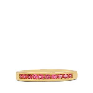 Burmese Pink Spinel Ring in 9K Gold