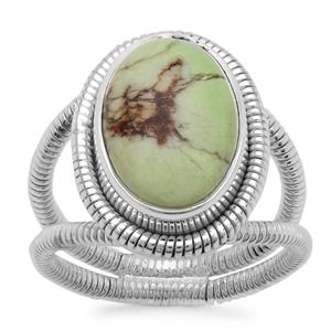 Queensland Chrysoprase Ring in Sterling Silver 6cts