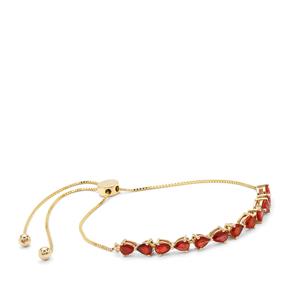 Songea Red Sapphire 9K Gold Tomas Rae Slider Bracelet ATGW 2.35cts