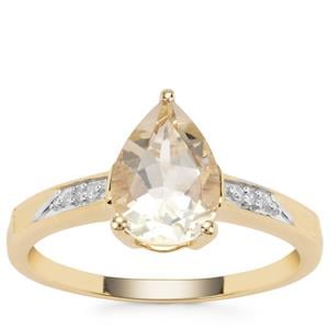 Serenite Ring with White Diamond in 9K Gold 1.78cts