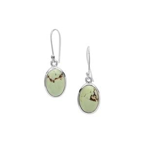 Queensland Chrysoprase Earrings in Sterling Silver 12cts