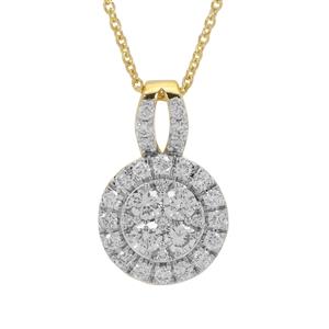 1/2ct Diamonds 9K Gold Necklace 