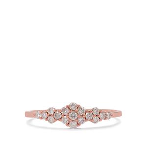 1/4ct Pink Diamond 9K Rose Gold Ring 
