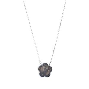 2.50cts Paul Island Labradorite Sterling Silver Necklace 