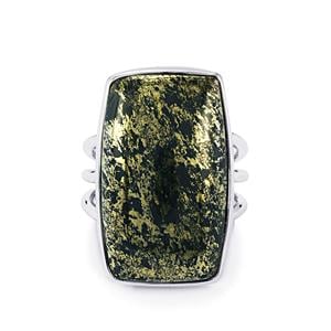 24ct Apache Gold Pyrite Sterling Silver Aryonna Ring 
