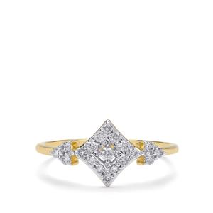 1/4ct Argyle Diamonds 9K Gold Ring 