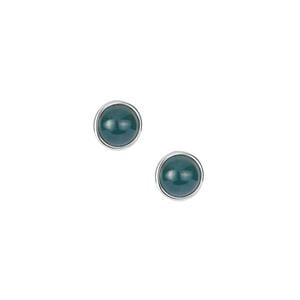 4.25ct Olmec Jadeite Sterling Silver Earrings