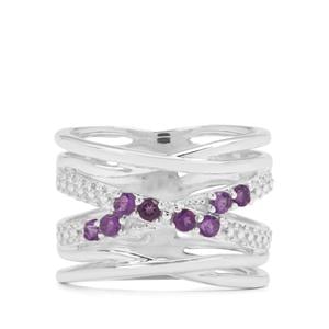0.32ct Amethyst Sterling Silver Ring