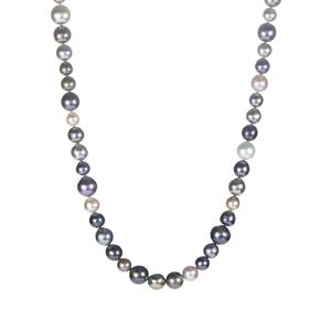 Tahitian Cultured Pearl Sterling Silver Necklace