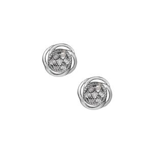 1/10ct Diamond Sterling Silver Earrings