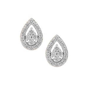 1/2ct Argyle Diamond 9K Gold Earrings 