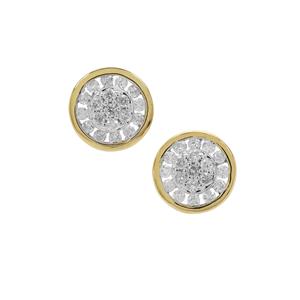 9K Gold Tomas Rae Diamond Earrings 