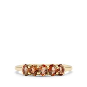 0.83ct Sopa Andalusite 9K Gold Ring