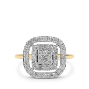 3/4ct Diamond 9K Gold Tomas Rae Ring 