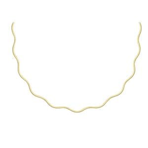 Squiggle Omega Chain in 9K Gold 43cm/17'