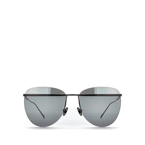 Sunday Somewhere Tallulah Aviator Sunglasses in Black/Grey