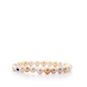 South Sea Cultured Pearl Sterling Silver Bracelet (7mm)