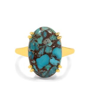 11.10ct Egyptian Turquoise Midas Ring 
