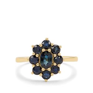  1.85cts Australian Blue Sapphire 9K Gold Ring 