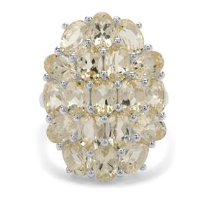 8.50ct Oregon Plush Diamond Sunstone Silver Ring 