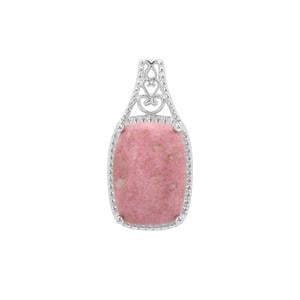 Thulite Pendant in Sterling Silver 7.60cts