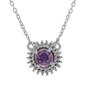 0.75ct Moroccan Amethyst Sterling Silver Necklace 