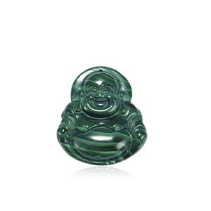 47.50cts Malachite Buddha Carving (N) 
