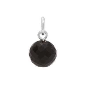 Molte Black Onyx Ball Charm in Sterling Silver